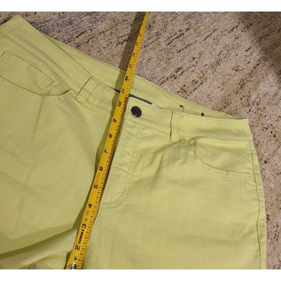 Lot of 3 Christopher Banks Size 12 Pants & Capri Blue Green White Stretch - Picture 4 of 16